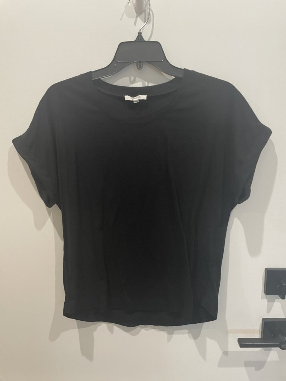 Splendid Classic Black Short Sleeved Tee - Size Large - Versatile!